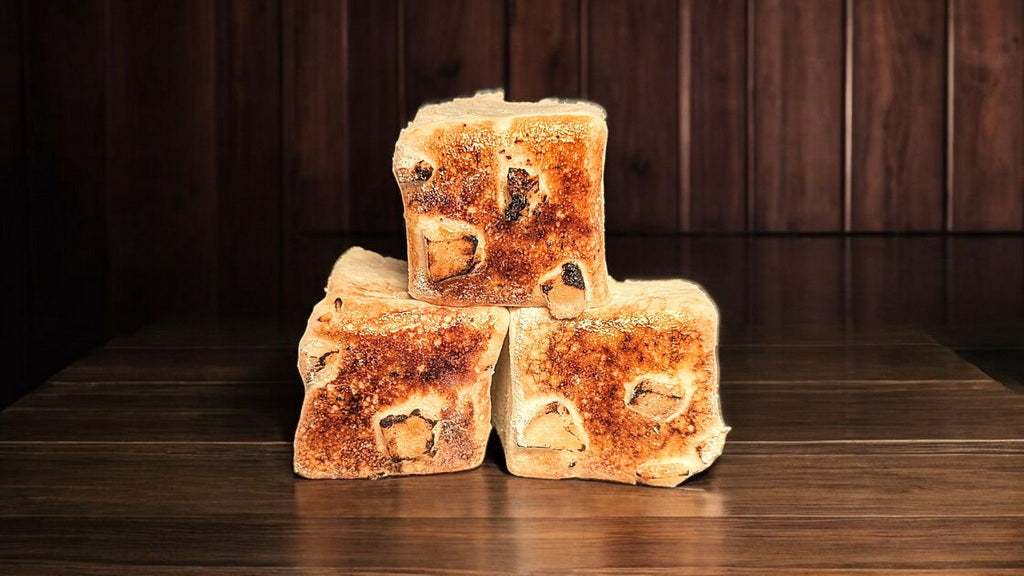 Guimauve artisanale banane flambée – La Guimauverie