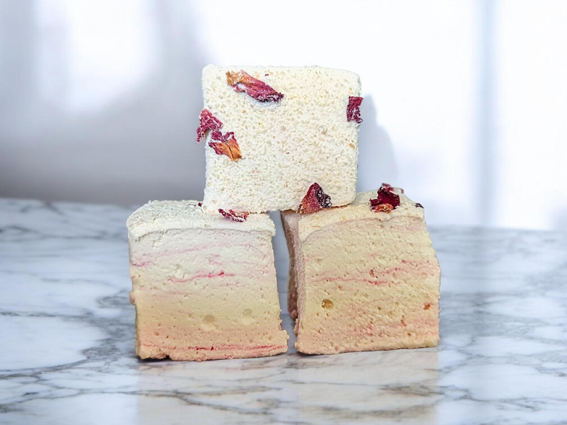 Guimauve artisanale financier rose - La Guimauverie confiserie