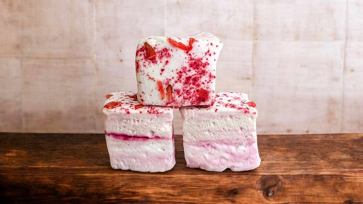 Guimauve artisanale framboise hibiscus – La Guimauverie