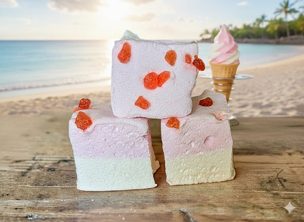 Guimauve artisanale Vanille Fraise La Guimauverie